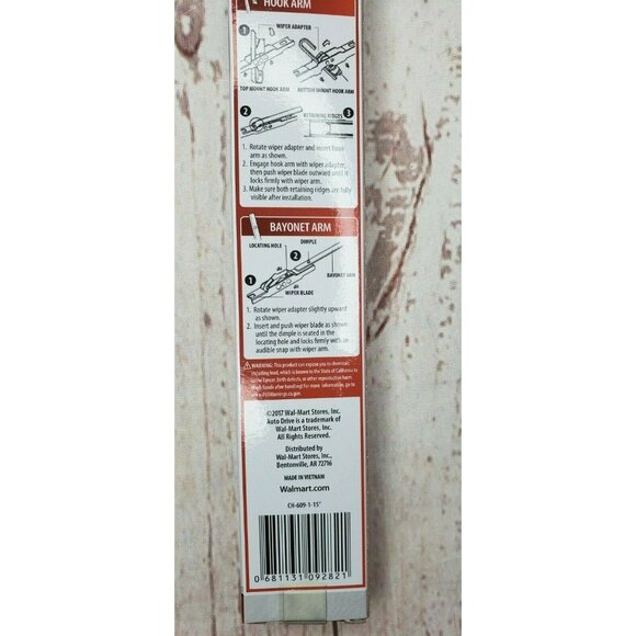 Auto Drive High-Performance 15" All-Season Wiper Blade Durable Windshield Wiper - Picture 4 of 9